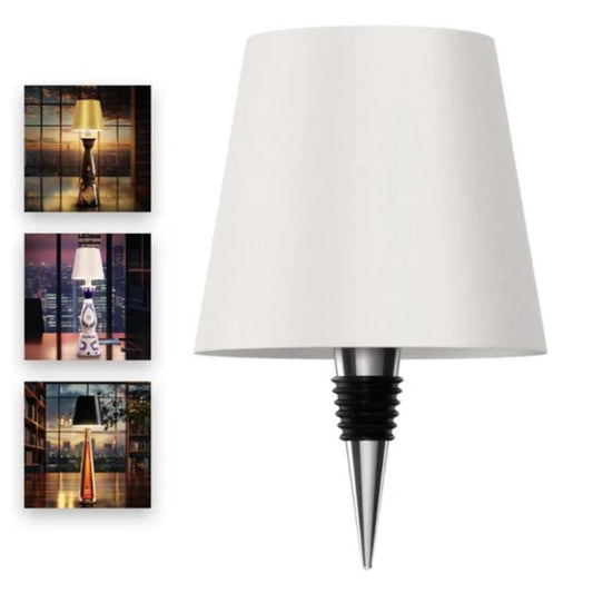 Wireless Bottle Lamp LED 3 color Light Battery Desk Dimming Night Light Outdoor Portable for Camping Restaurant Farm House | White | Long lasting battery