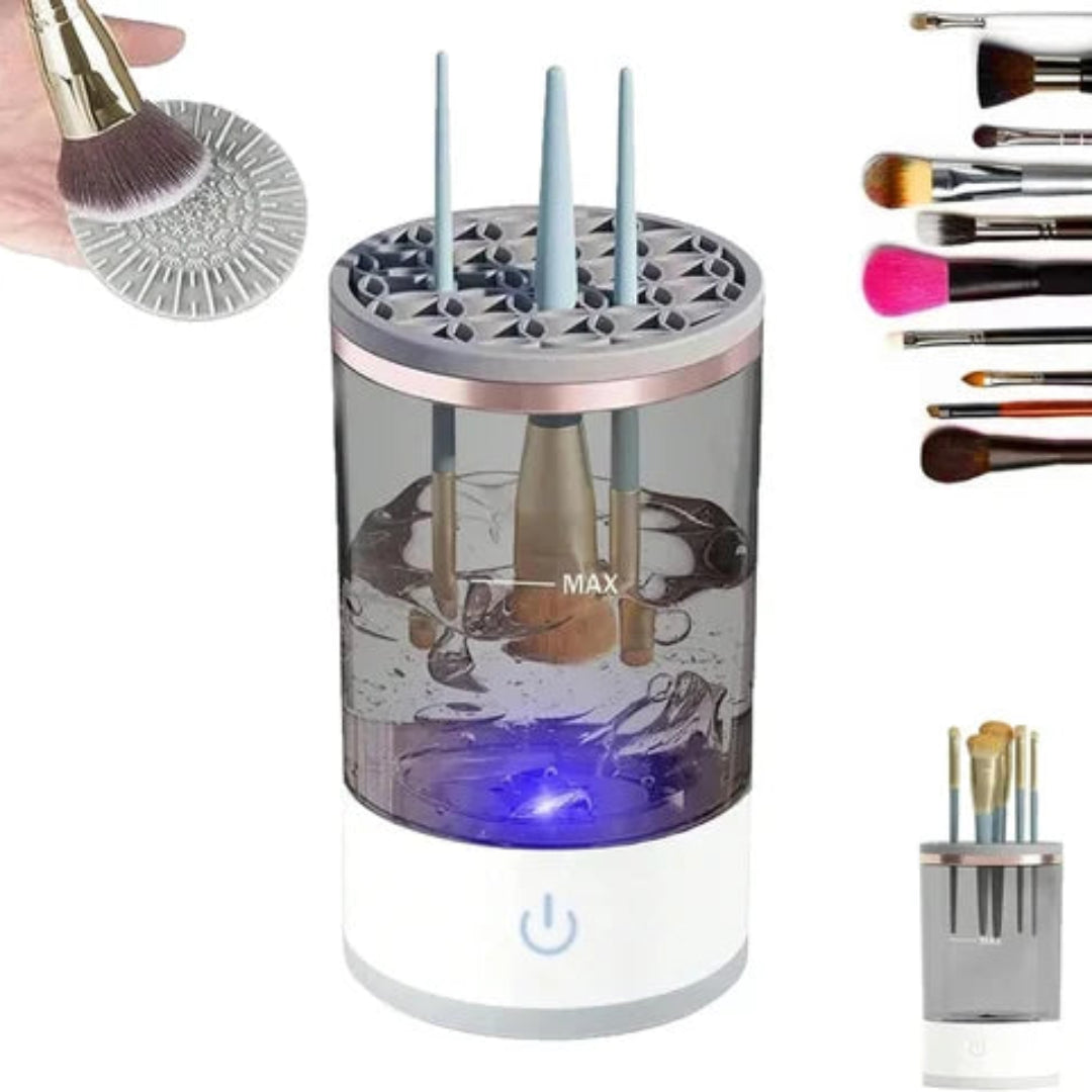 Electric Makeup Brush Cleaner Machine | New cosmetic & painting brush cleaning, Automatic spinning makeup deep cleaning USB powered brush cleaner compatible with all size makeup brushes