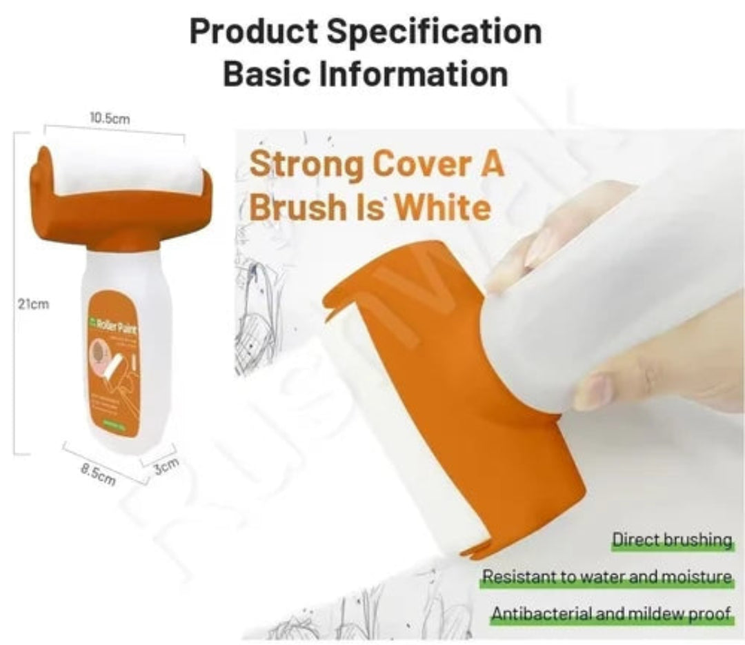 Wall Repair Paint Roller - Paint household supply cleaning tool | Water based latex DIY renovation with roller | Multifunctional paint roller for cracks | Wall repair solution