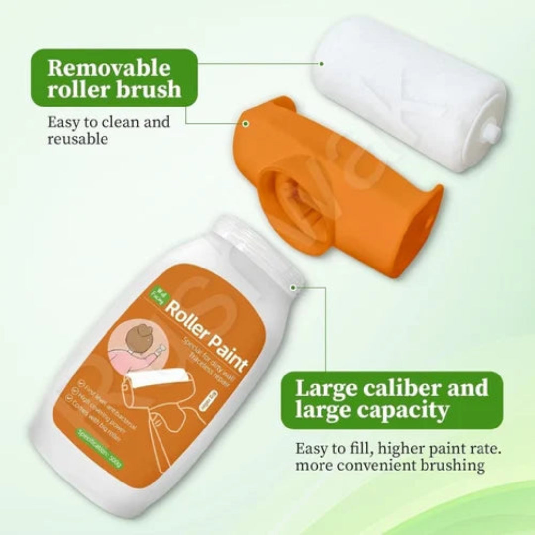 Wall Repair Paint Roller - Paint household supply cleaning tool | Water based latex DIY renovation with roller | Multifunctional paint roller for cracks | Wall repair solution