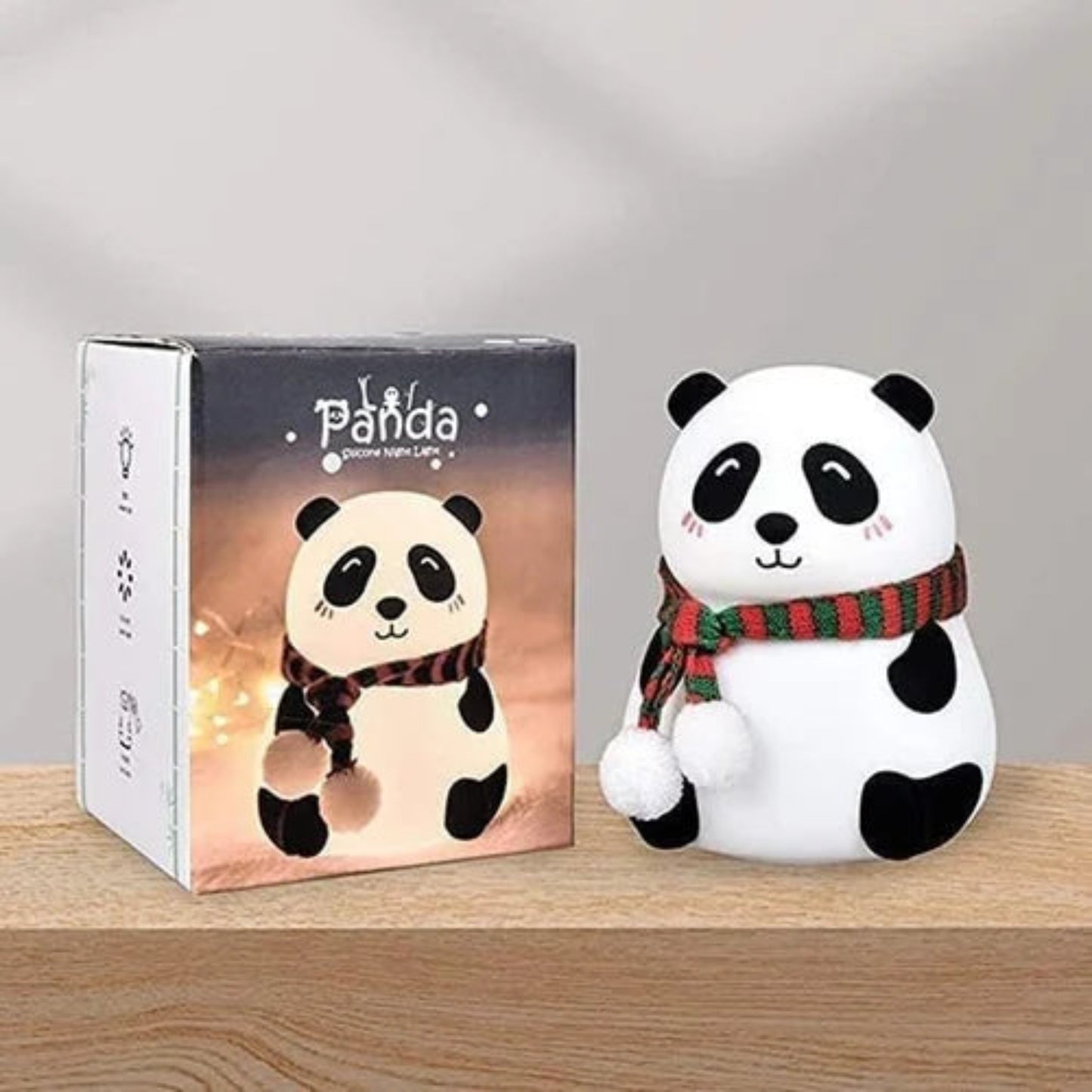 Panda night light | Soft silicone color changing touch lamp | Rechargeable light best for bedroom, kids and office